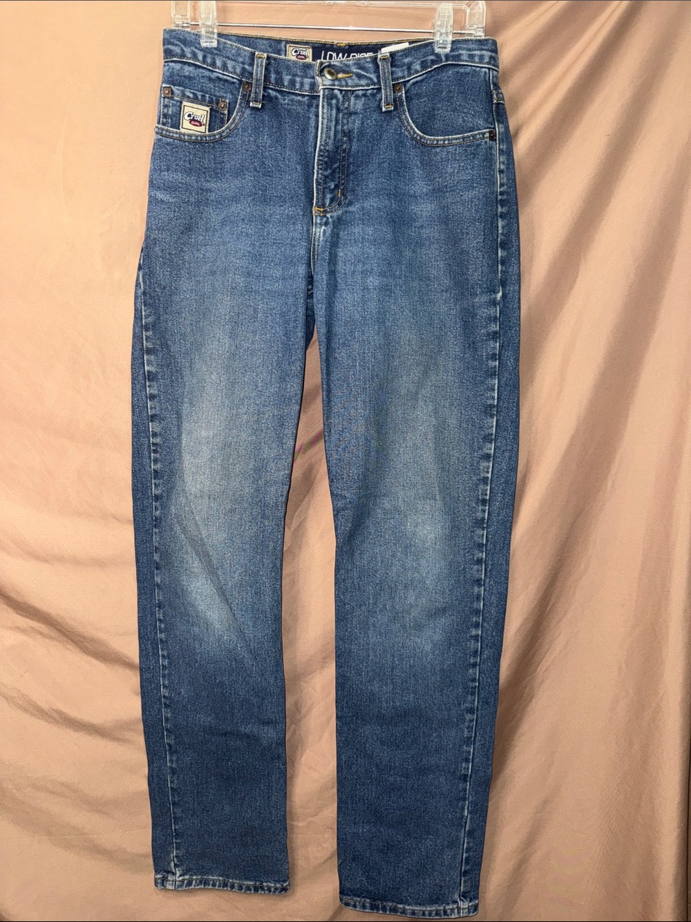 EUC Women’s 9/30 Long Low Rise Relaxed Fit Cruel Girl Blue Boot Cut Jeans